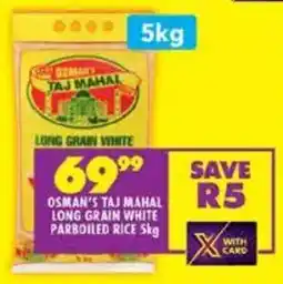 Shoprite Osman's taj mahal long grain white parboiled rice offer