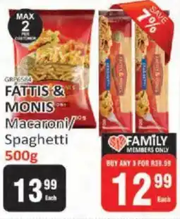 KitKat Cash and Carry FATTIS & MONIS Macaroni/ Spaghetti offer