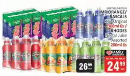 KitKat Cash and Carry MR ORANGE/ RASCALS RTD Original/ RHODES Nectar Juice Assorted offer