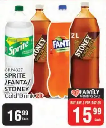 KitKat Cash and Carry SPRITE/ FANTA/ STONEY Cold Drink offer