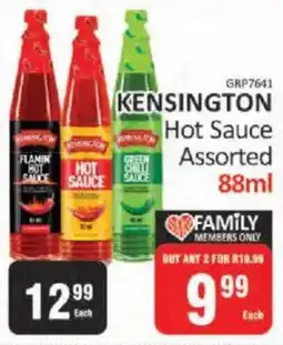 KitKat Cash and Carry KENSINGTON Hot Sauce Assorted offer