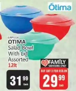 KitKat Cash and Carry OTIMA Salad Bowl With Lid Assorted offer