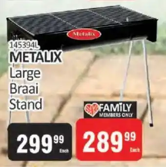 KitKat Cash and Carry Metalix Large Braai Stand offer