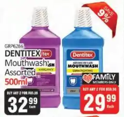 KitKat Cash and Carry Dentitex Mouthwash Assorted offer