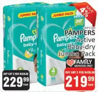KitKat Cash and Carry Pampers Active Baby-dry Jumbo Pack offer