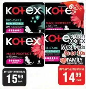 KitKat Cash and Carry Kotex Maxi Pads offer