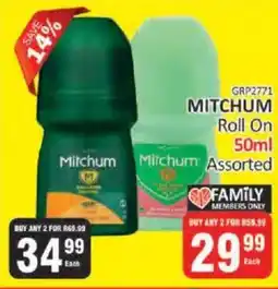 KitKat Cash and Carry Mitchum Roll On Assorted offer