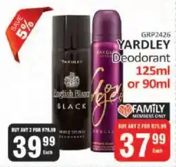 KitKat Cash and Carry YARDLEY Deodorant offer