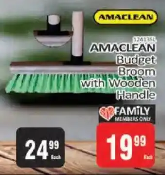 KitKat Cash and Carry Amaclean Budget Broom with Wooden Handle offer