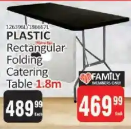 KitKat Cash and Carry PLASTIC Rectangular Folding Catering Table offer