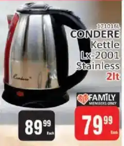 KitKat Cash and Carry Condere Kettle Lx-2001 Stainless offer
