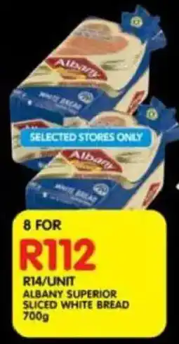 Shoprite Albany superior sliced white bread offer