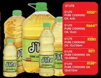 Shoprite D'lite pure cooking oil offer