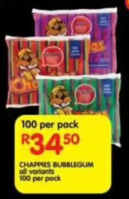 Shoprite Chappies bubblegum all variants offer