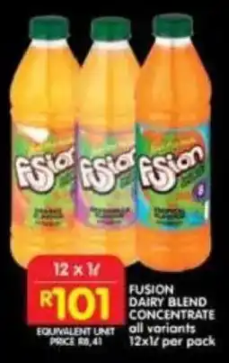Shoprite Fusion dairy blend concentrate offer