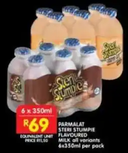 Shoprite Parmalat steri stumpie flavoured milk offer