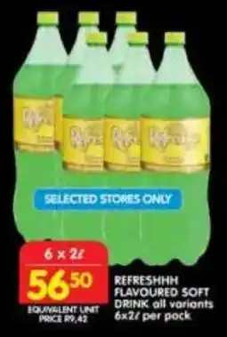 Shoprite Refreshhh flavoured soft drink offer