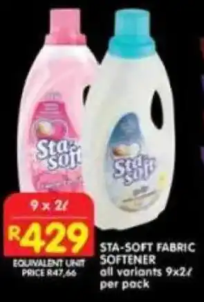 Shoprite Sta-soft fabric softener offer