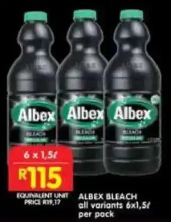 Shoprite Albex bleach offer