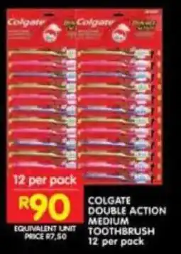 Shoprite Colgate double action medium toothbrush offer