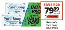 Checkers Reitzer's Pure Soap Value Pack offer