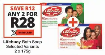 Checkers Lifebuoy Bath Soap offer