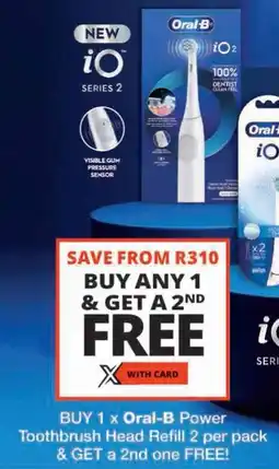 Checkers Oral-B Power Toothbrush Head Refill offer