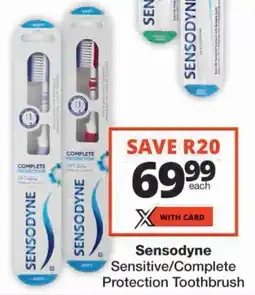 Checkers Sensodyne Sensitive/ Complete Protection Toothbrush offer