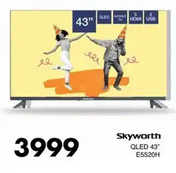 Save Hyper Skyworth QLED 43” E5520H offer