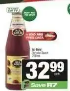 Spar ALL GOLD Tomato Sauce offer