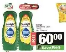 Spar Sunlight Dishwashing Liquid offer