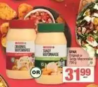 Spar SPAR Original or Tangy Mayonnaise 750 g offer
