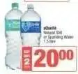 Spar aQuelle Natural Still or Sparkling Water 1.5 litre offer
