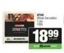 Spar SPAR White Serviettes offer