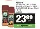Spar Robertson's Spice Bottles offer