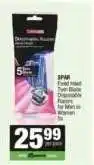 Spar SPAR Fixed Head Twin Blade Disposable Razors for Men or Women 5s offer
