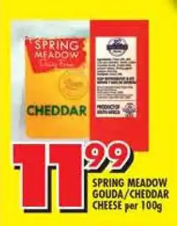 Shoprite SPRING MEADOW GOUDA/CHEDDAR CHEESE per 100g offer
