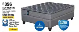 OK Furniture 152cm Hampshire Pillow-Top Base Set offer