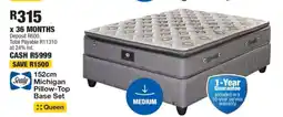 OK Furniture Sealy 152cm Michigan Pillow-Top Base Set offer