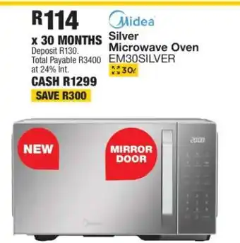 OK Furniture Midea Silver Microwave Oven EM30SILVER offer