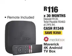 OK Furniture Maverick 4K Android TV Box offer