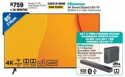 OK Furniture Hisense 4K Smart Digital LED TV 85A6N offer