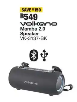 OK Furniture Volkano Mamba 2.0 Speaker VK-3137-BK offer