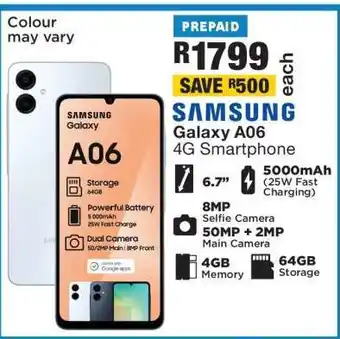 OK Furniture Samsung Galaxy A06 4G Smartphone offer