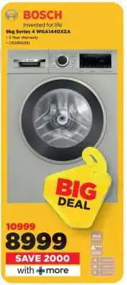 HiFi Corp Bosch 9kg Series 4 WGA1440XZA offer