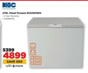 HiFi Corp 279L Chest Freezer KCG305WH offer