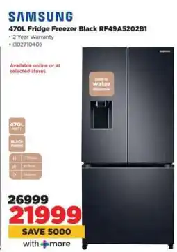 HiFi Corp Samsung 470L Fridge Freezer Black RF49A5202B1 offer