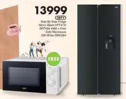 Save Hyper DEFY Side By Side Fridge Mirror Black DFF413/ DFF456 offer