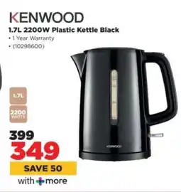 HiFi Corp KENWOOD 1.7L, 2200W Plastic Kettle Black offer