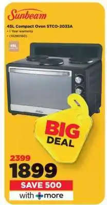 HiFi Corp Sunbeam 45L Compact Oven STCO-2033A offer